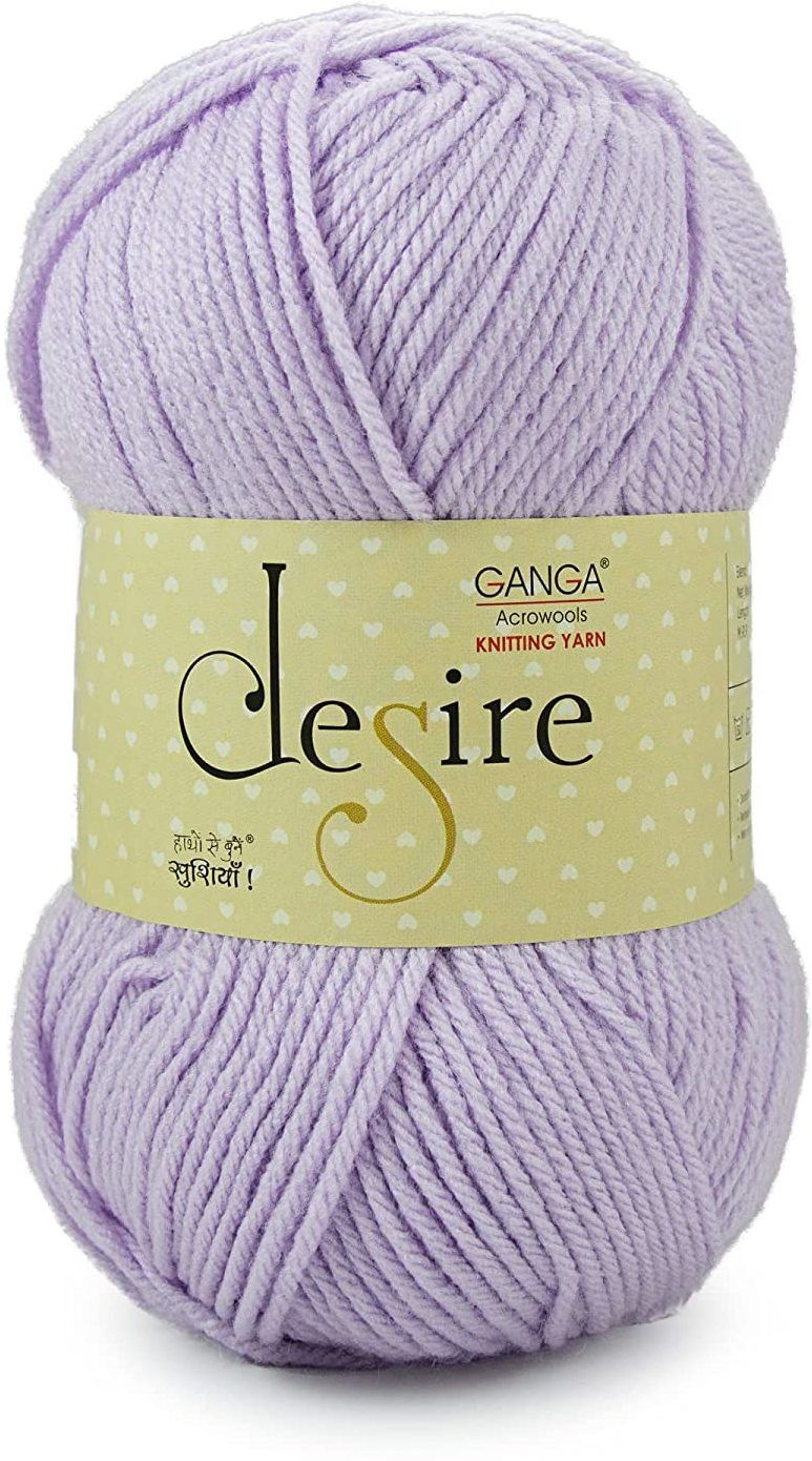 Desire Hand Knitting and Crochet yarn (Lilac) (200gms)