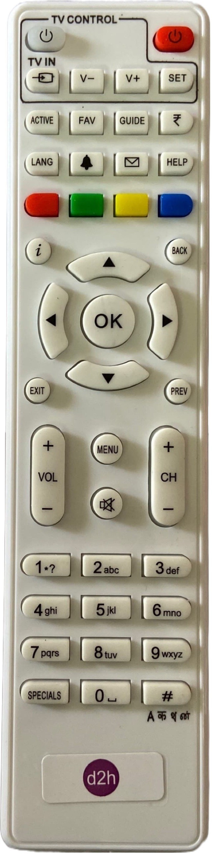 SHIELDGUARD Set-Top Box Remote Control Compatible for D2H Box Videocon Remote Controller image 1