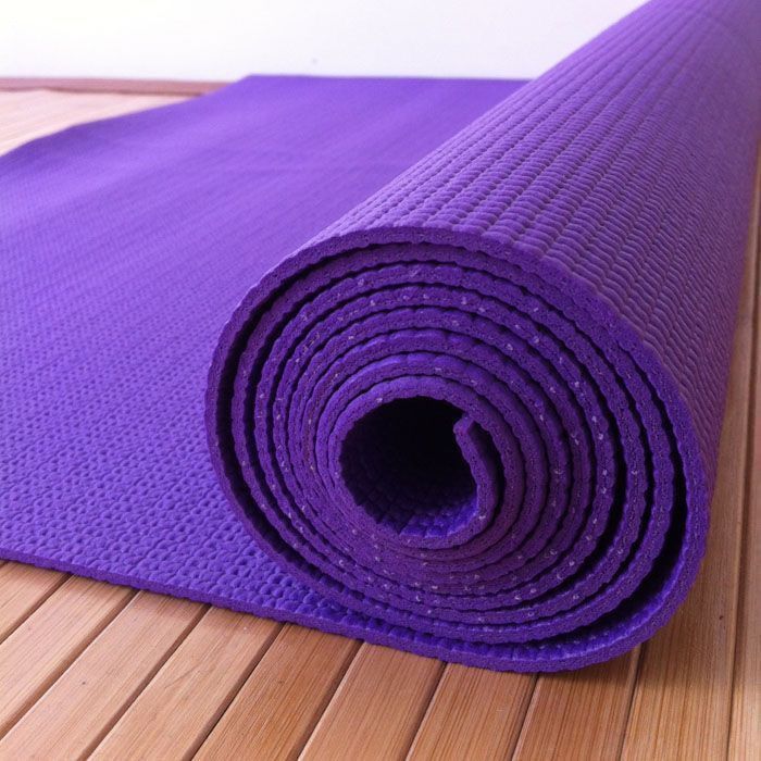 Yoga excercise gym workout Purple Color mat 4 mm Exercise & Gym Mat-image-2