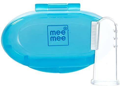 Mee Mee Silicone Baby Finger Toothbrush With Carry C