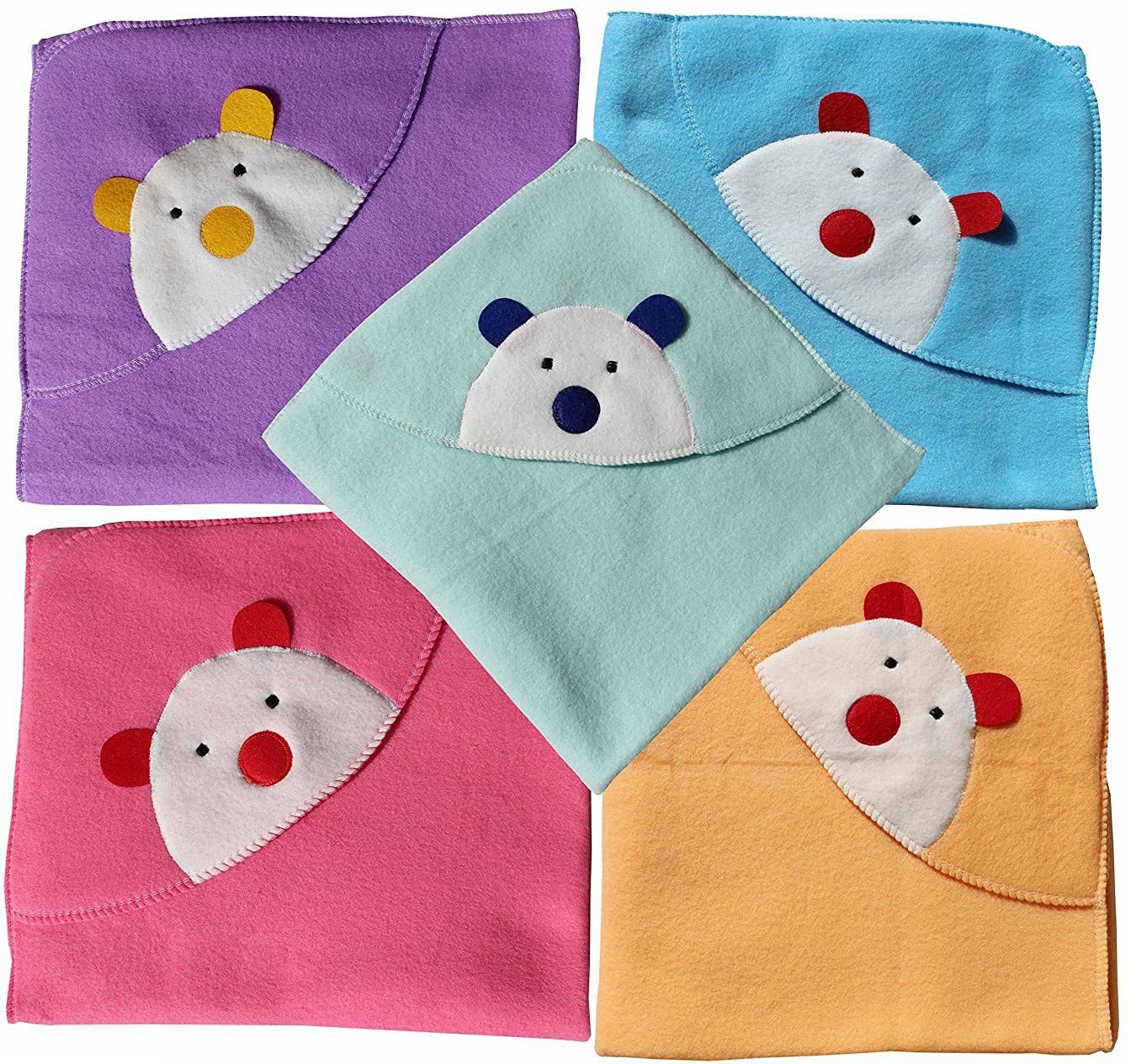baby zone Embroidered Crib Hooded Baby Blanket forAC Room-picture-23