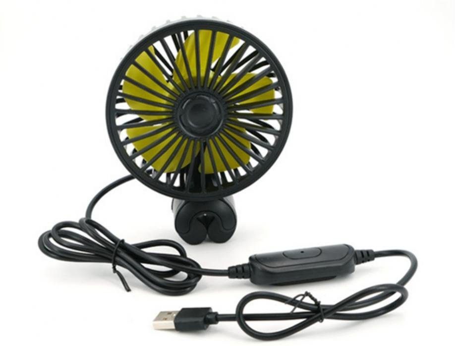Car Back Seat Headrest Cooling Fan, 3 Speed 5V USB Fan With Switch For Car Car Interior Fan-image-45
