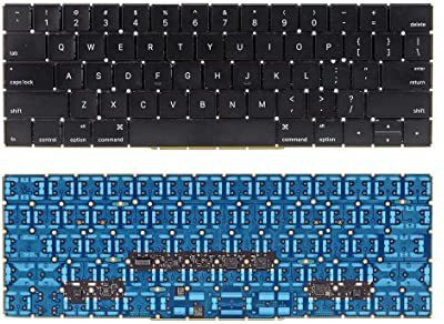 TechSonic 13" A1706, MacBook Pro 15" A1707 with Touch Bar Released 2016 2017 US Layout Laptop Keyboard Replacement Key image 1