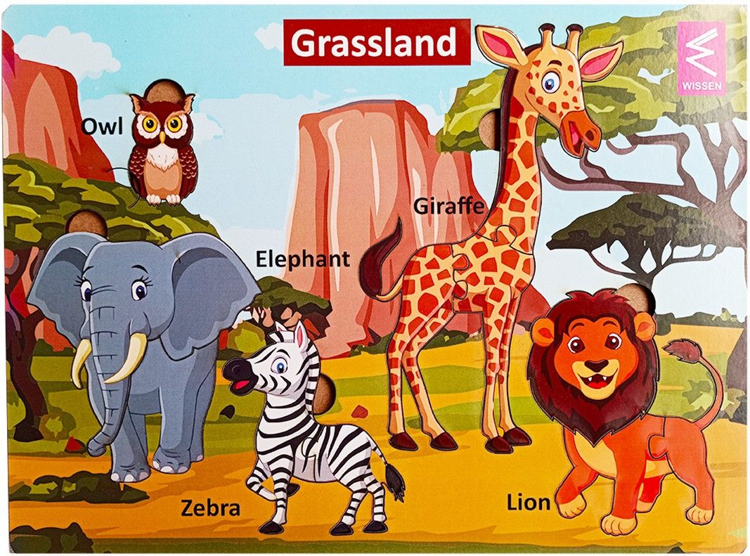 wissen Grassland habitat Learning Puzzle board game-picture-30