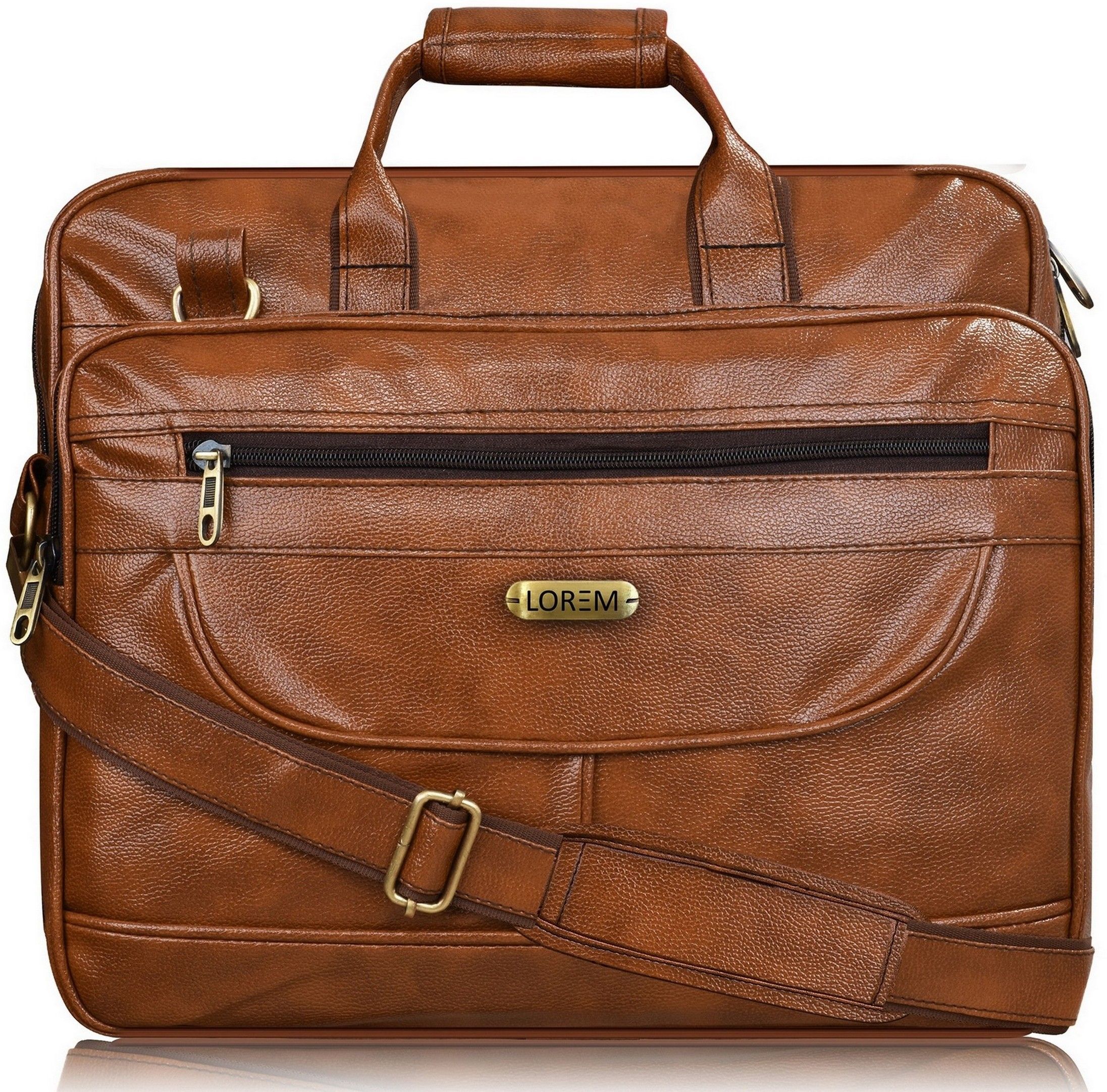 Men Tan Messenger Bag-image-24