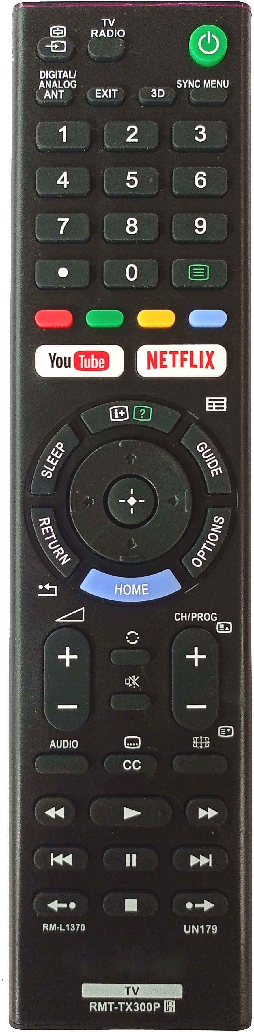 LipiWorld UN179 RMT-TX300P LED TV Remote For KD-65X7000F KD-55X7000F KD-49X7000F KD-43X7000F KD65X7000F KD55X7000F KD49X7000F KD43X7000F Sony Bravia Remote Controller image 1