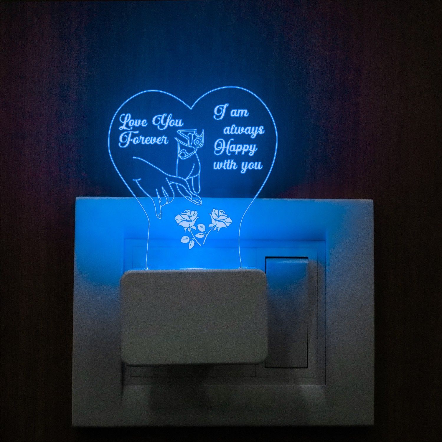 Love You Forever Couple Night lamp 7 Color Changing Light Gift for Anniversary Night Lamp-image-18