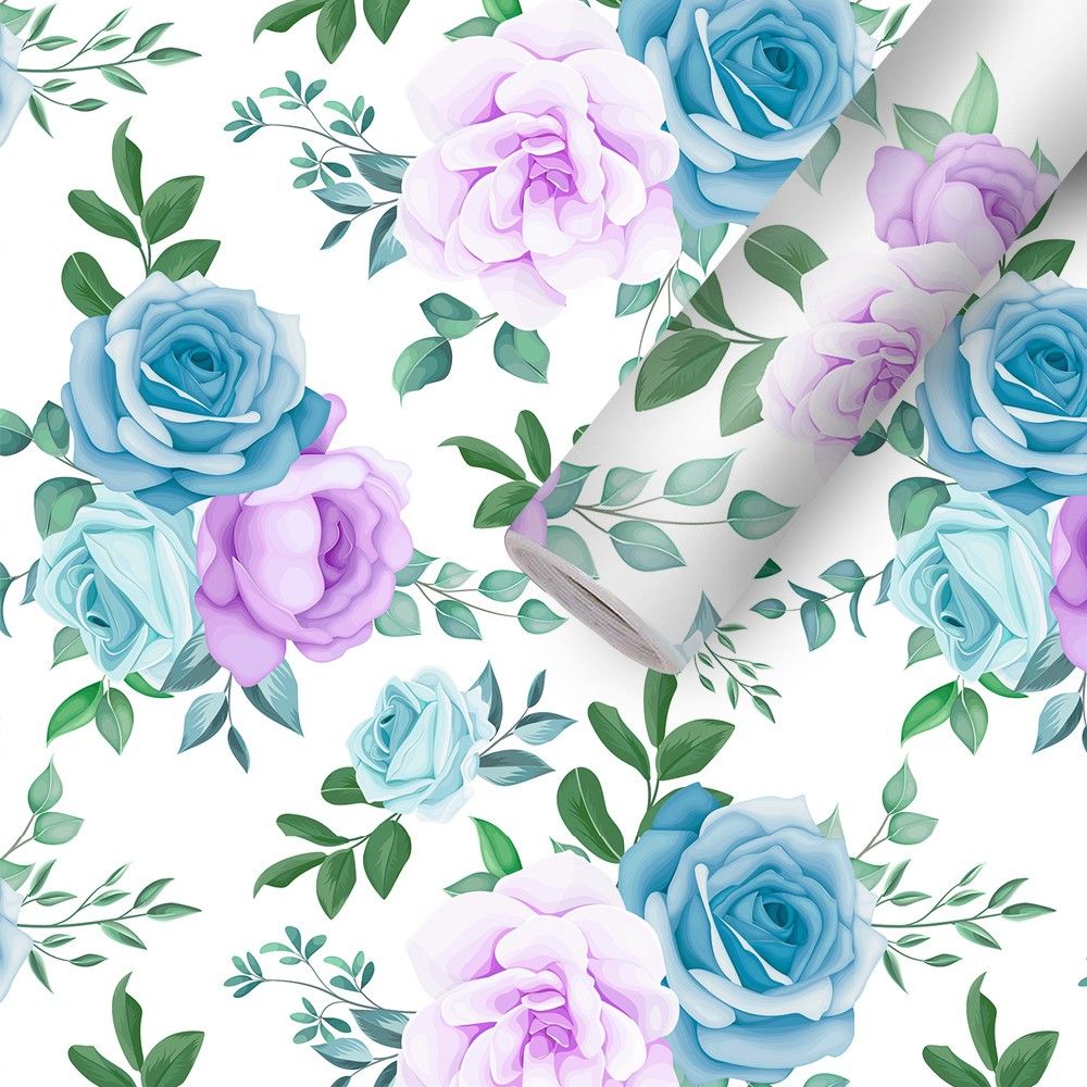 200 cm Wallpaper Rolls For Home Decoration Wall Sticker for Decor Flower (40x200CM) Self Adhesive Sticker-image-3