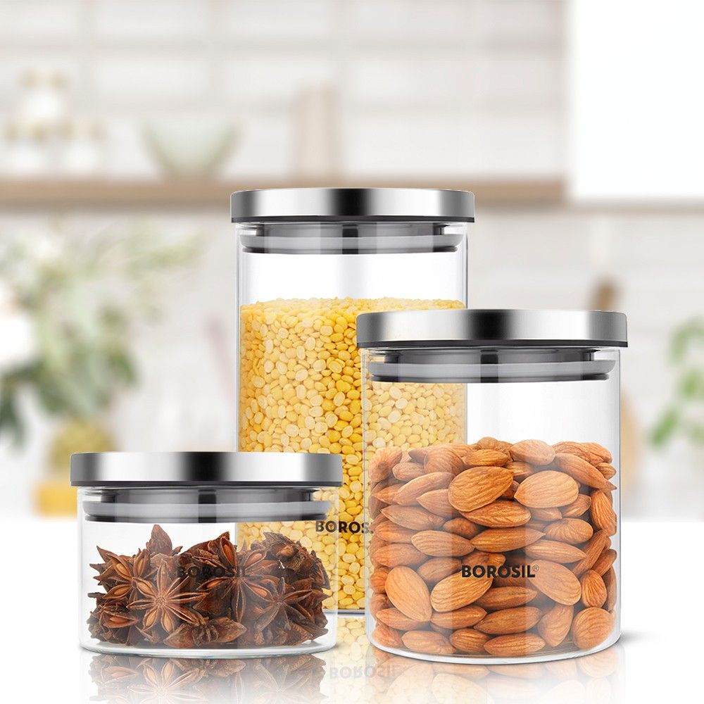borosil Glass Grocery Container - 1800 ml-picture-32