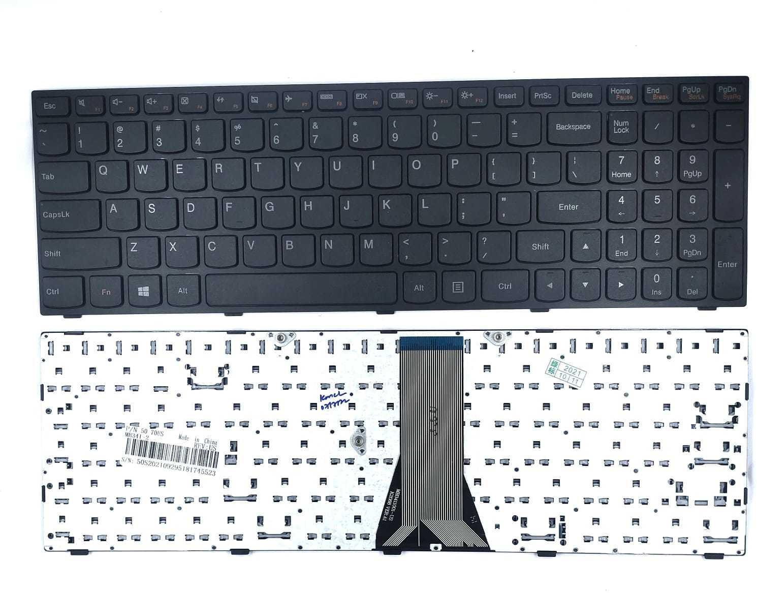 TechSonic Keyboard for 25-211020 / 25-214725 / 25211020 / V-211020AS1 / 25214766 Laptop Keyboard Replacement Key image 1