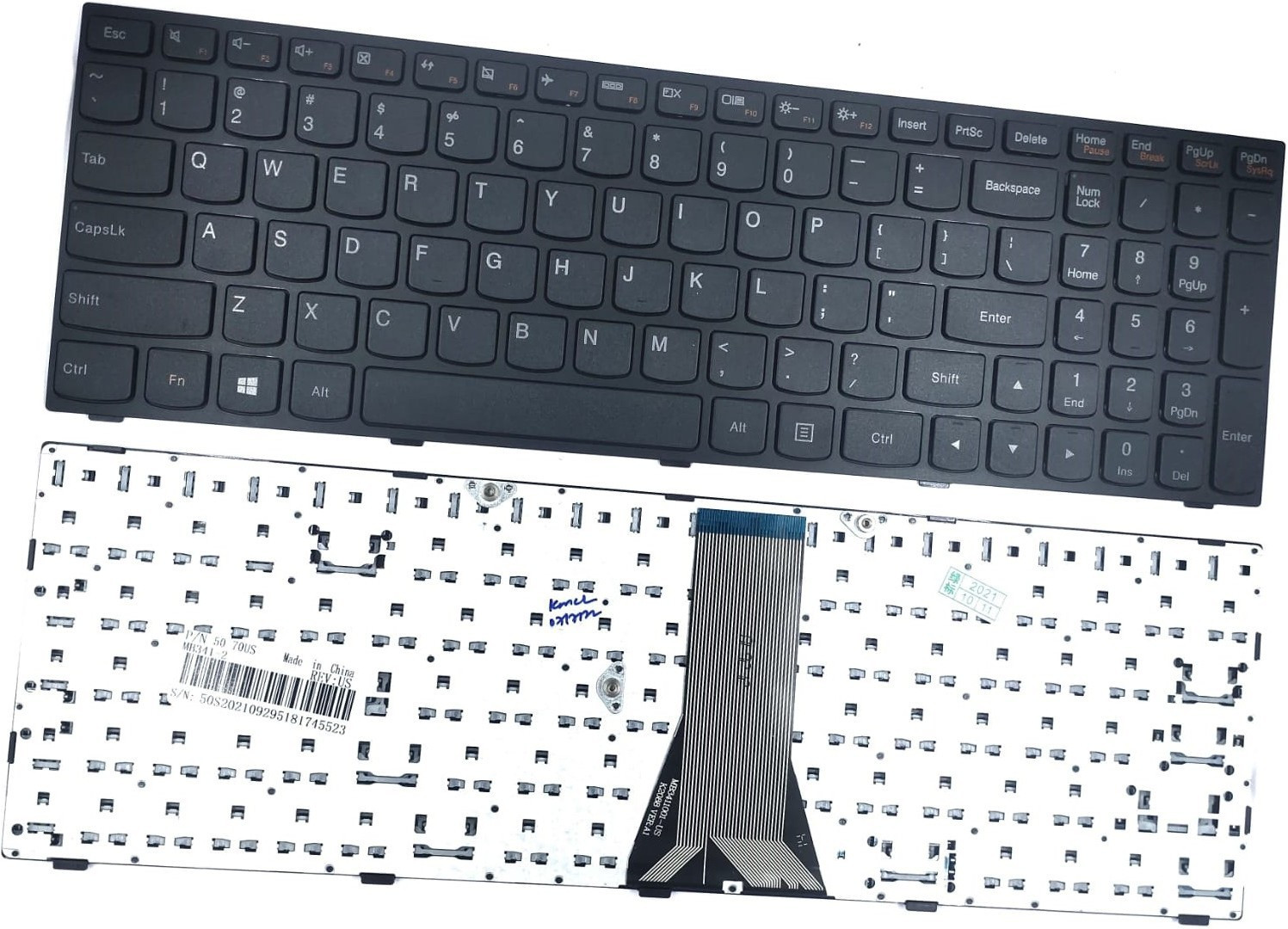 TechSonic Keyboard for G5070 / G50-70A / G5070A / G50-70M / G5070M Laptop Keyboard Replacement Key image 1