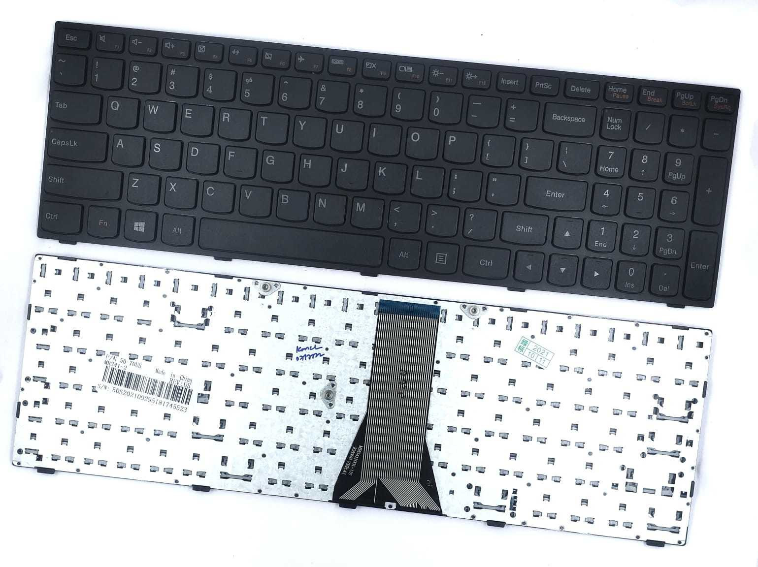 TechSonic Keyboard for PK1314K1A00 / PK130TH1A00 / 25214755 / V-136520US1-US / PK1314K3A00 Laptop Keyboard Replacement Key image 1