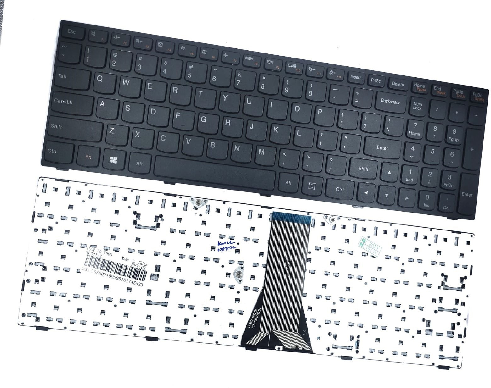 TechSonic Keyboard for G50-75 / G5075 / G50-80 / G5080 / G51-35 Laptop Keyboard Replacement Key image 1