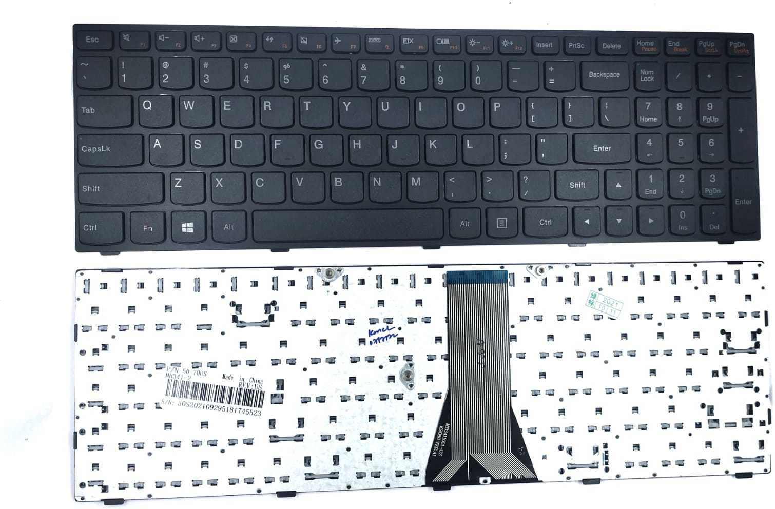 TechSonic Keyboard for Flex 2-15 / Flex 2 15 B50 / B50-30 / B5030 / B50-45 Laptop Keyboard Replacement Key image 1