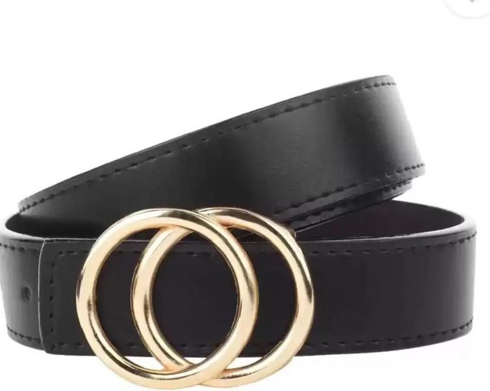kaezri Women Black Texas Leatherite Belt-picture-18