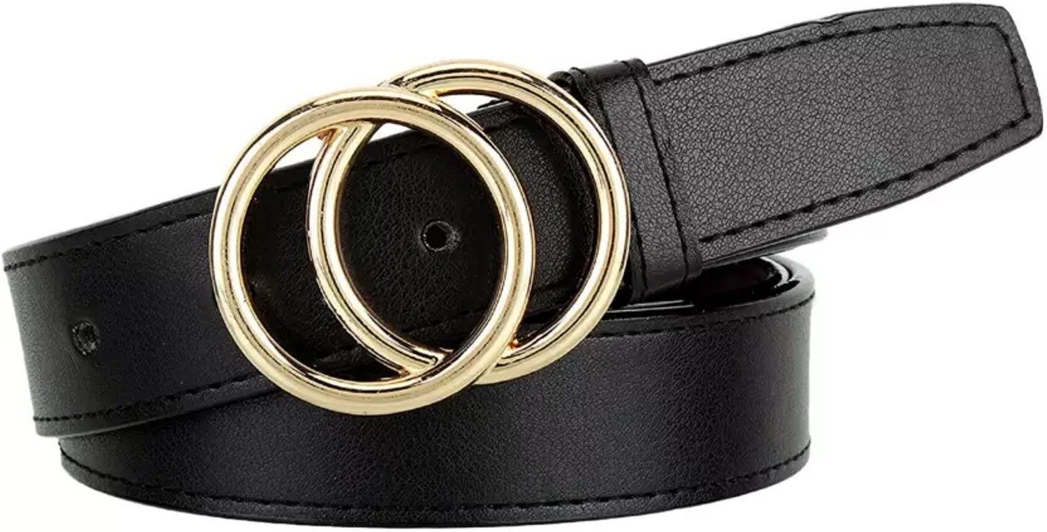 kaezri Women Black Texas Leatherite Belt-picture-36