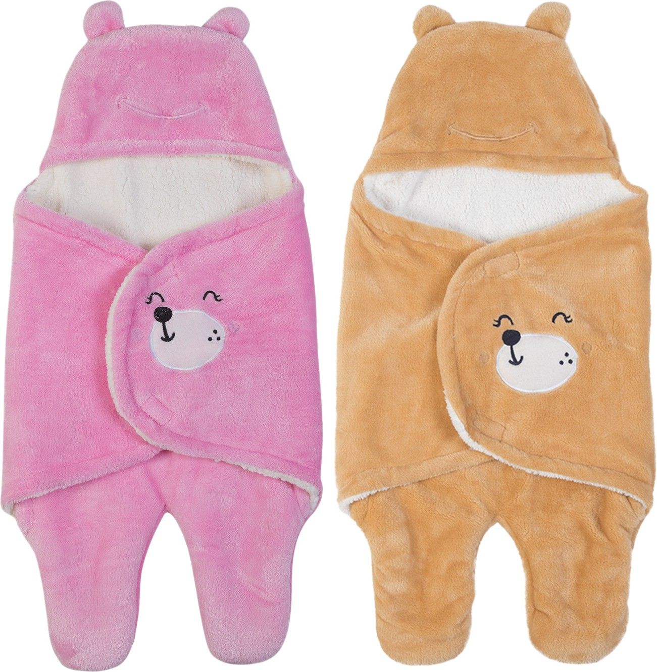 naman Printed Single Hooded Baby Blanket for AC Room-picture-13