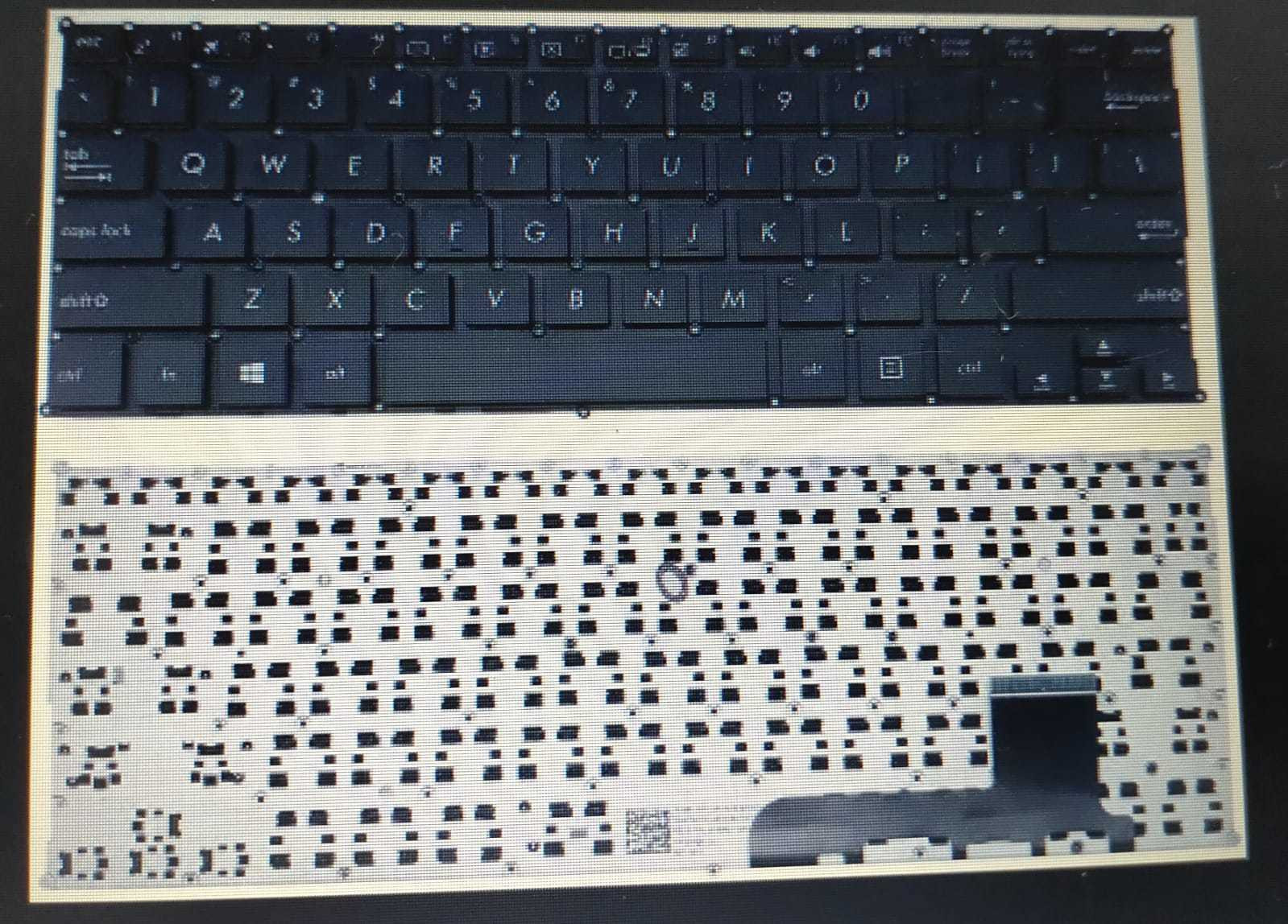TechSonic for X201E / X202 / X202E / X205 / X205TA / S200L black short Cable Laptop Keyboard Replacement Key image 1