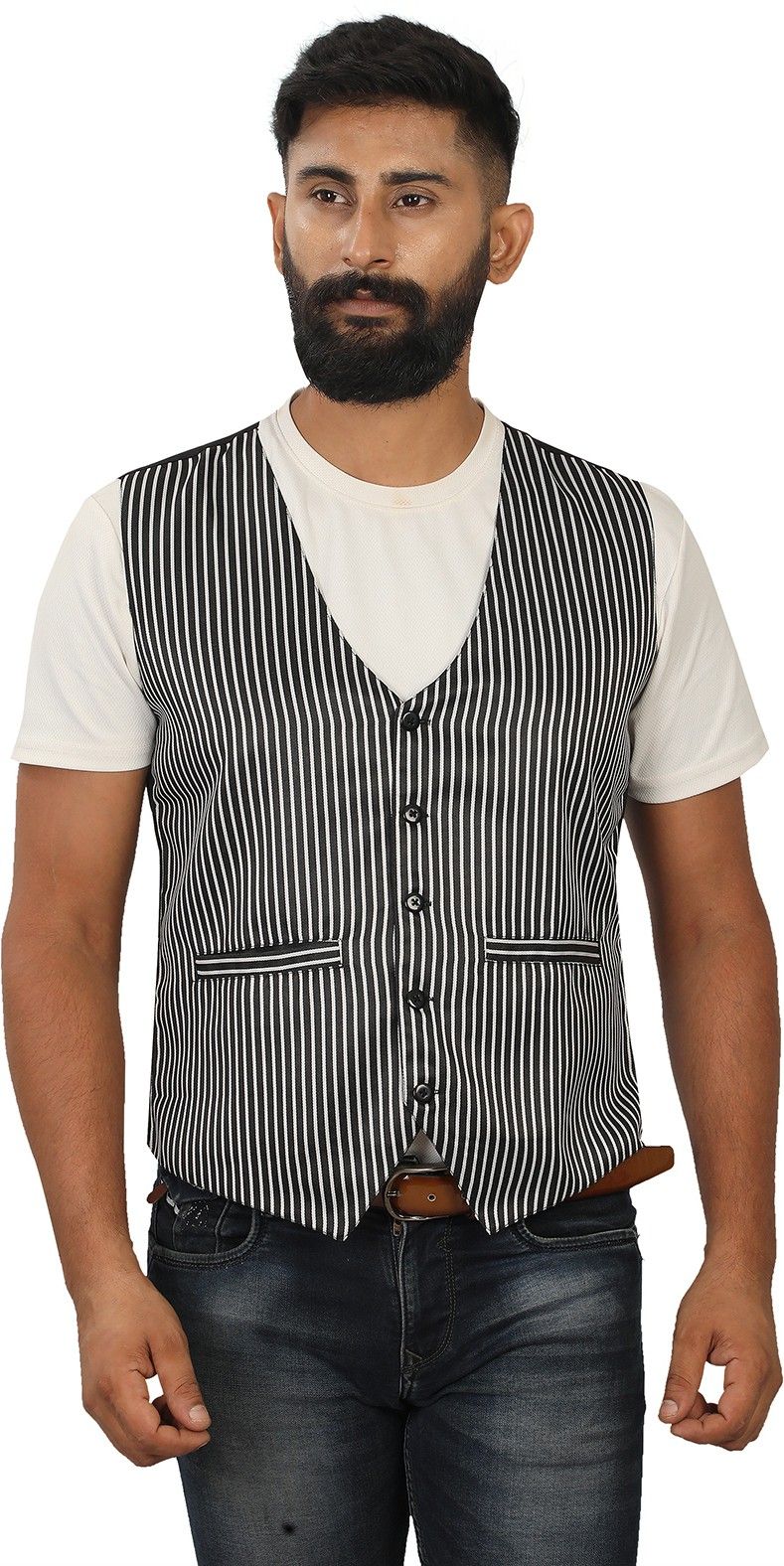 Striped Men Waistcoat-image-31