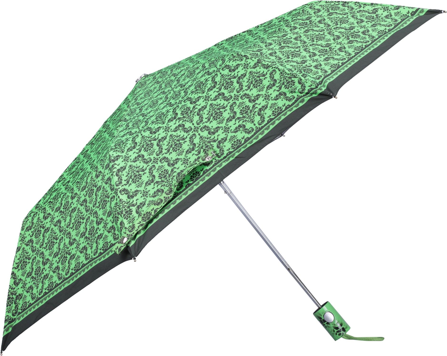 the clownfish Savior Series 3 Fold 190 T Polyester Umbrellas (Floral- Dark Green) Umbrella-picture-10