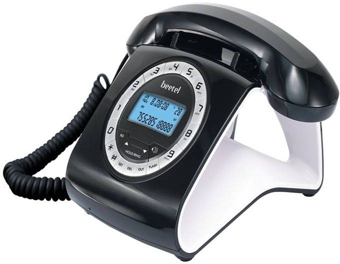 M73 Stylish Retro Design Corded Landline Phone with Answering Machine