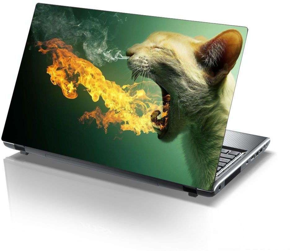 Decor Villa 4k game Self Adhesive Vinyl Laptop Skin Compatible for 15.6 inch-image-1