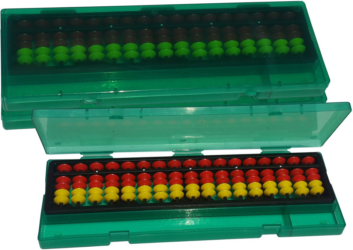 sae fashions 17 ROD RED AND YELLOW ABACUS KIT WITH BOX SET OF 3 image 1