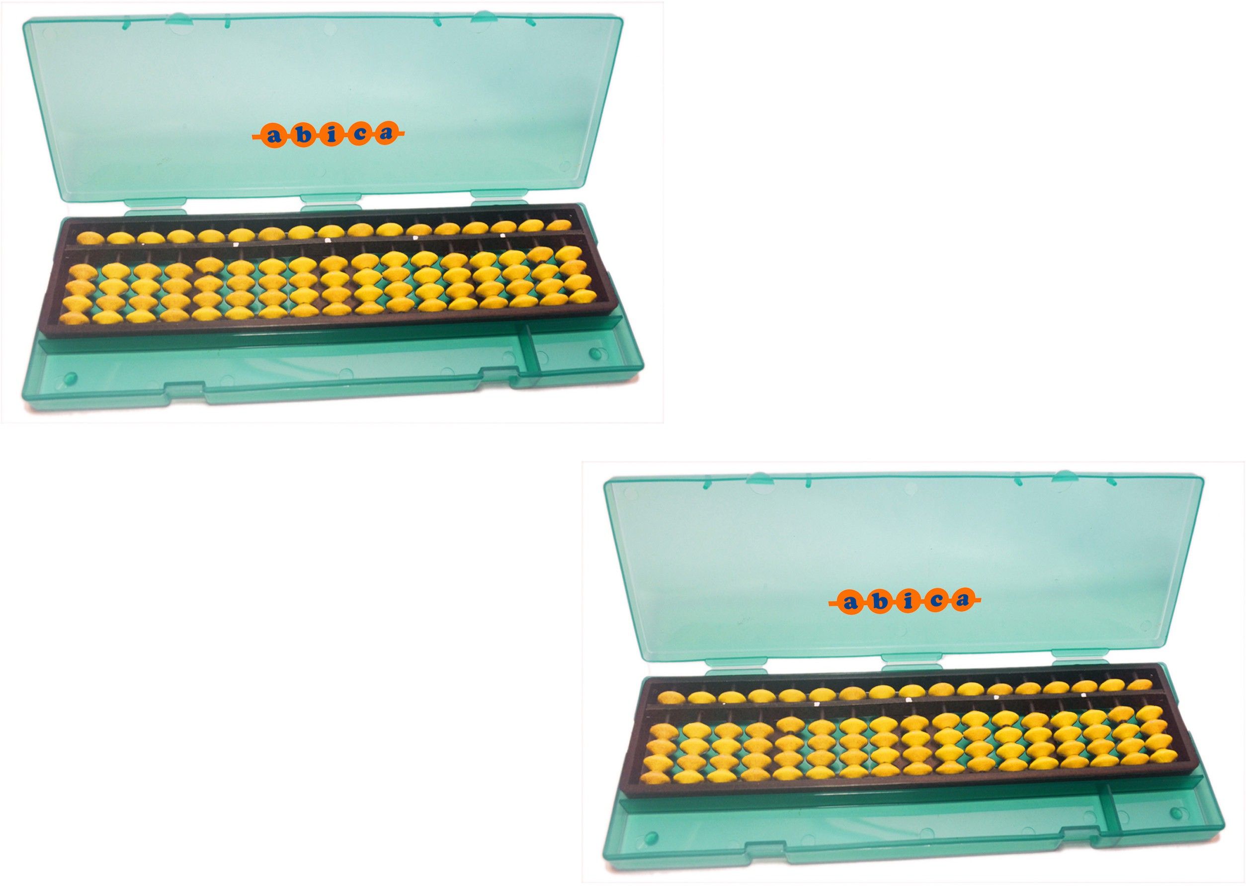 abica Abacus math learning kit for kids Yellow 17 rod with box ( Pack of 2 )-picture-10