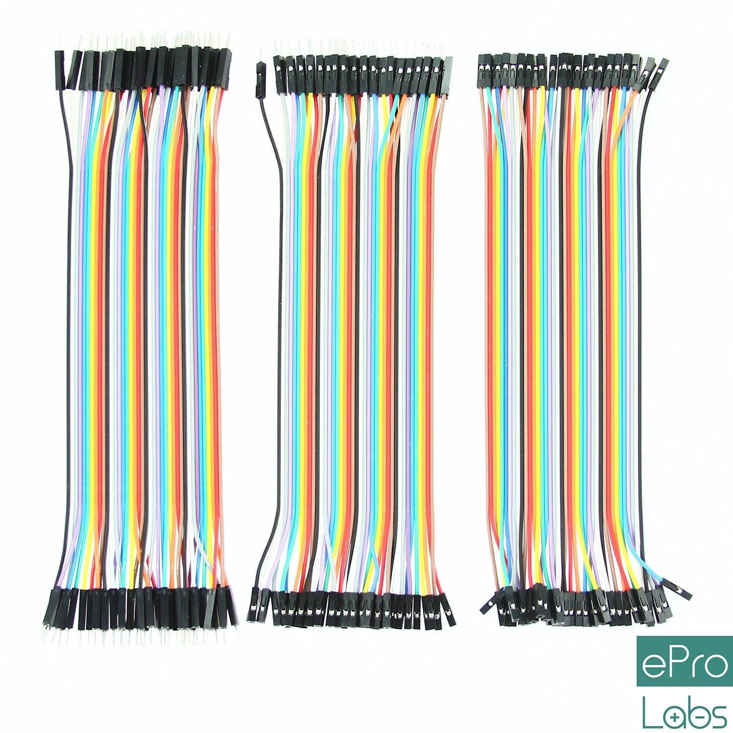 120 Pieces Jumper Wire Set 40 M-M + 40 M-F + 40 F-F Wires-image-40