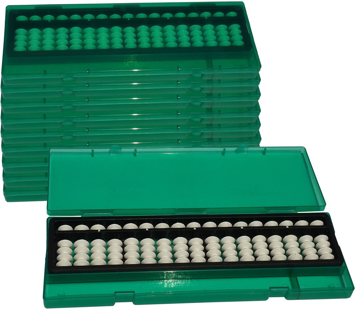 sae fashions 17 ROD WHITE ABACUS KIT WITH BOX SET OF 10 image 1