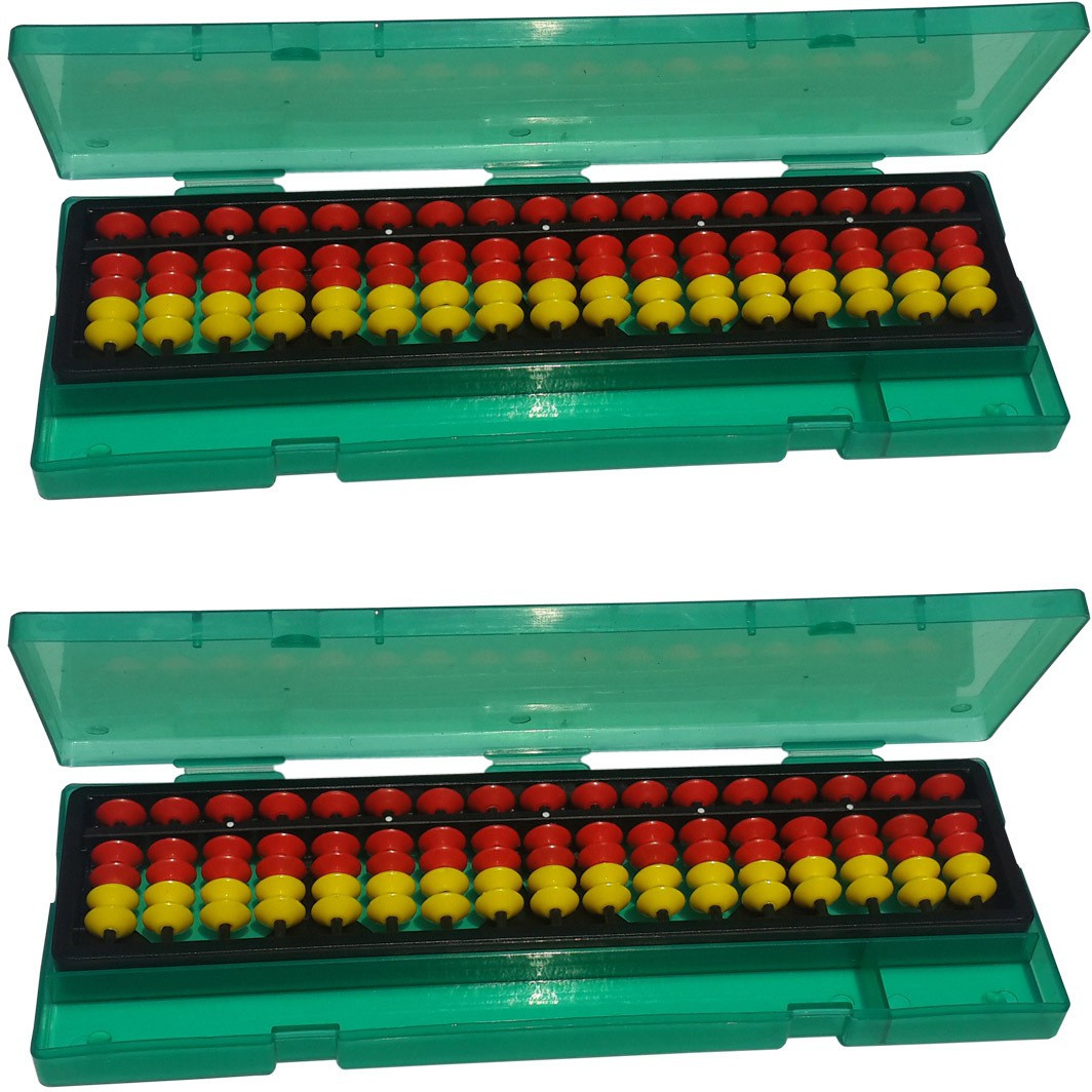 sae fashions 17 ROD RED AND YELLOW ABACUS KIT WITH BOX SET OF 2 image 1