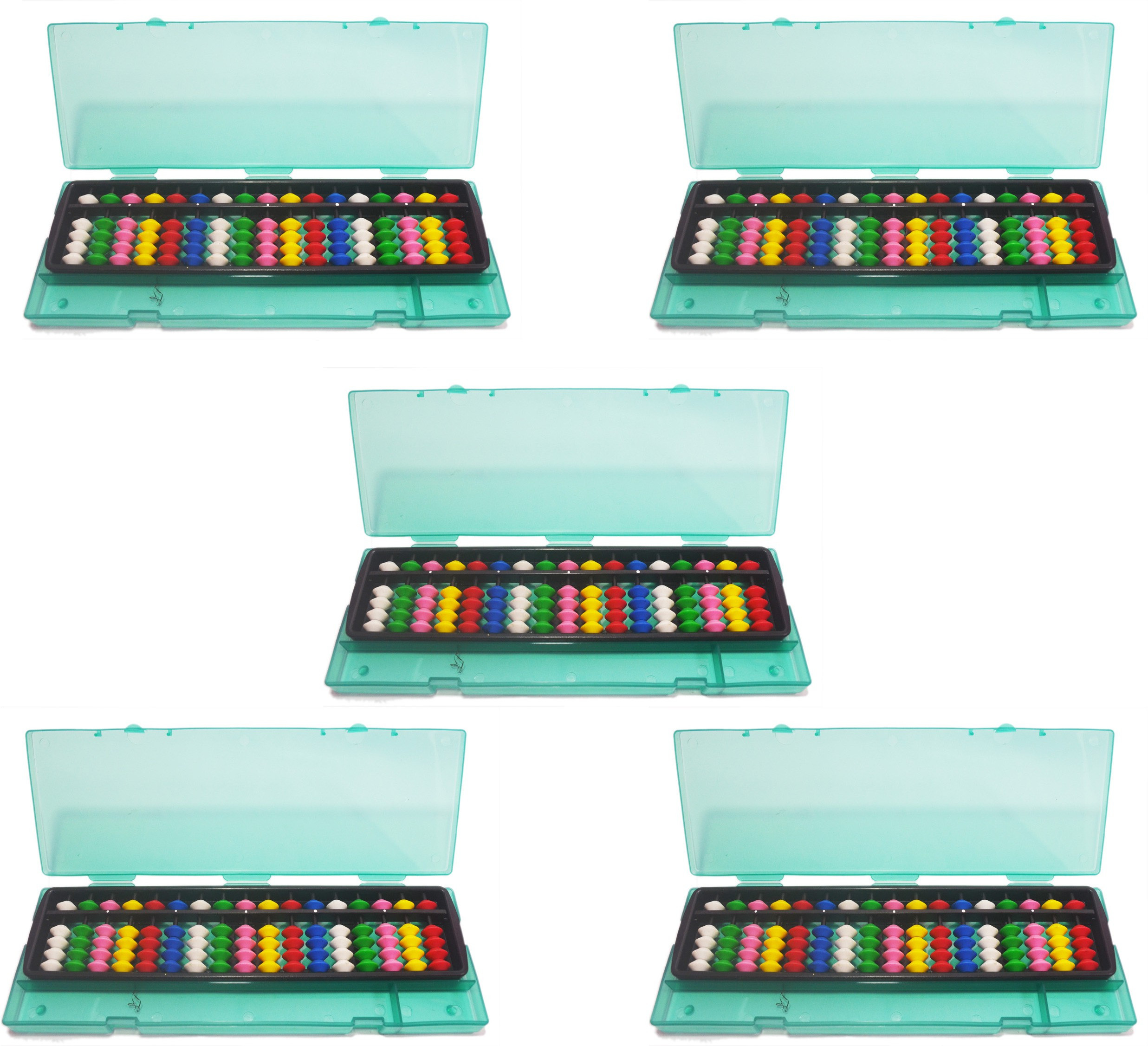 djuize 17 Rod Multicolor Abacus&Box Set Of 5 image 1