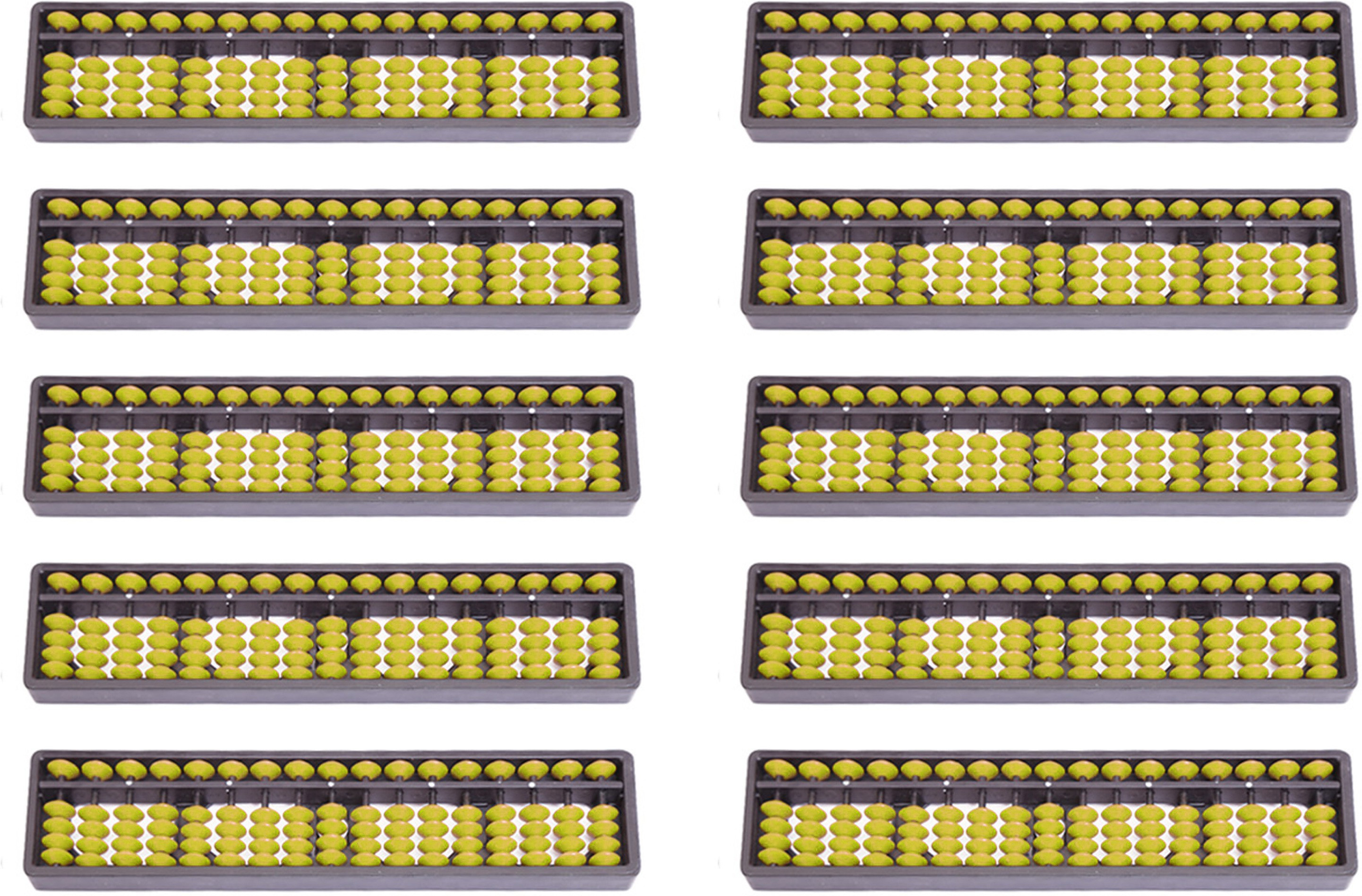 djuize Yellow 17 Rod Abacus Set Of 10 image 1