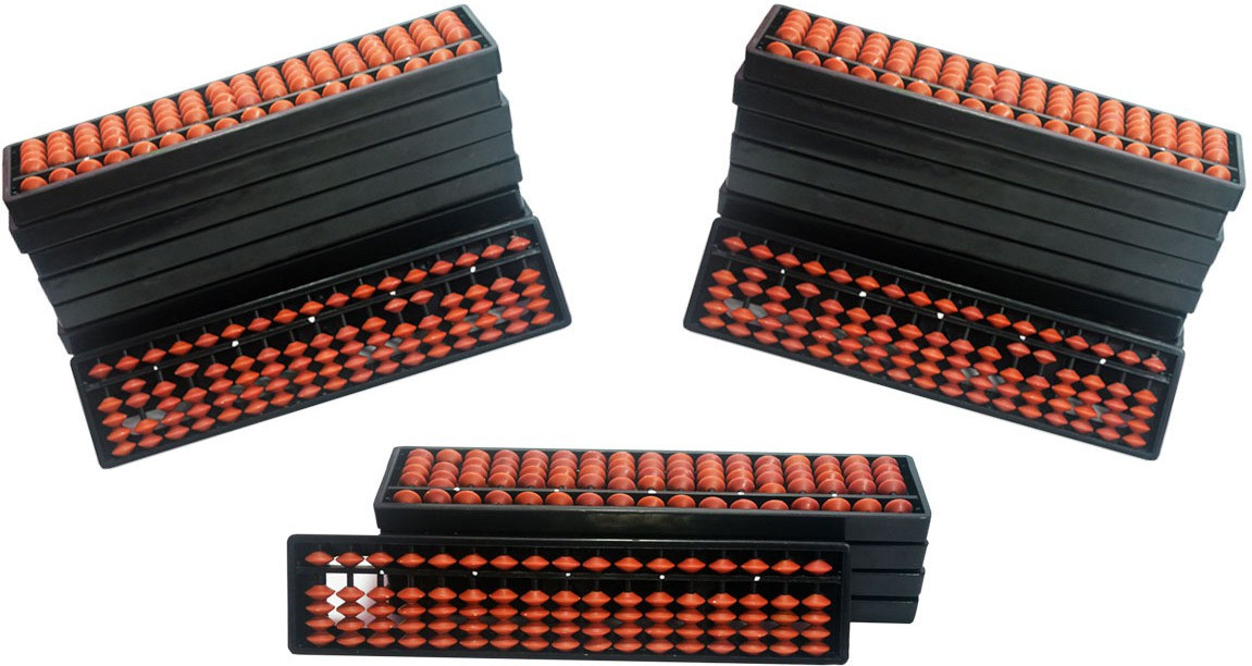 sae fashions Sae Brown 17 Rod Abacus Set Of 25 image 1