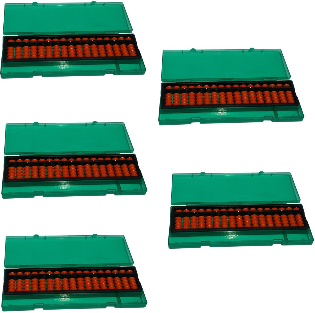 sae fashions 17 ROD ORANGE ABACUS KIT WITH BOX SET OF 5 image 1