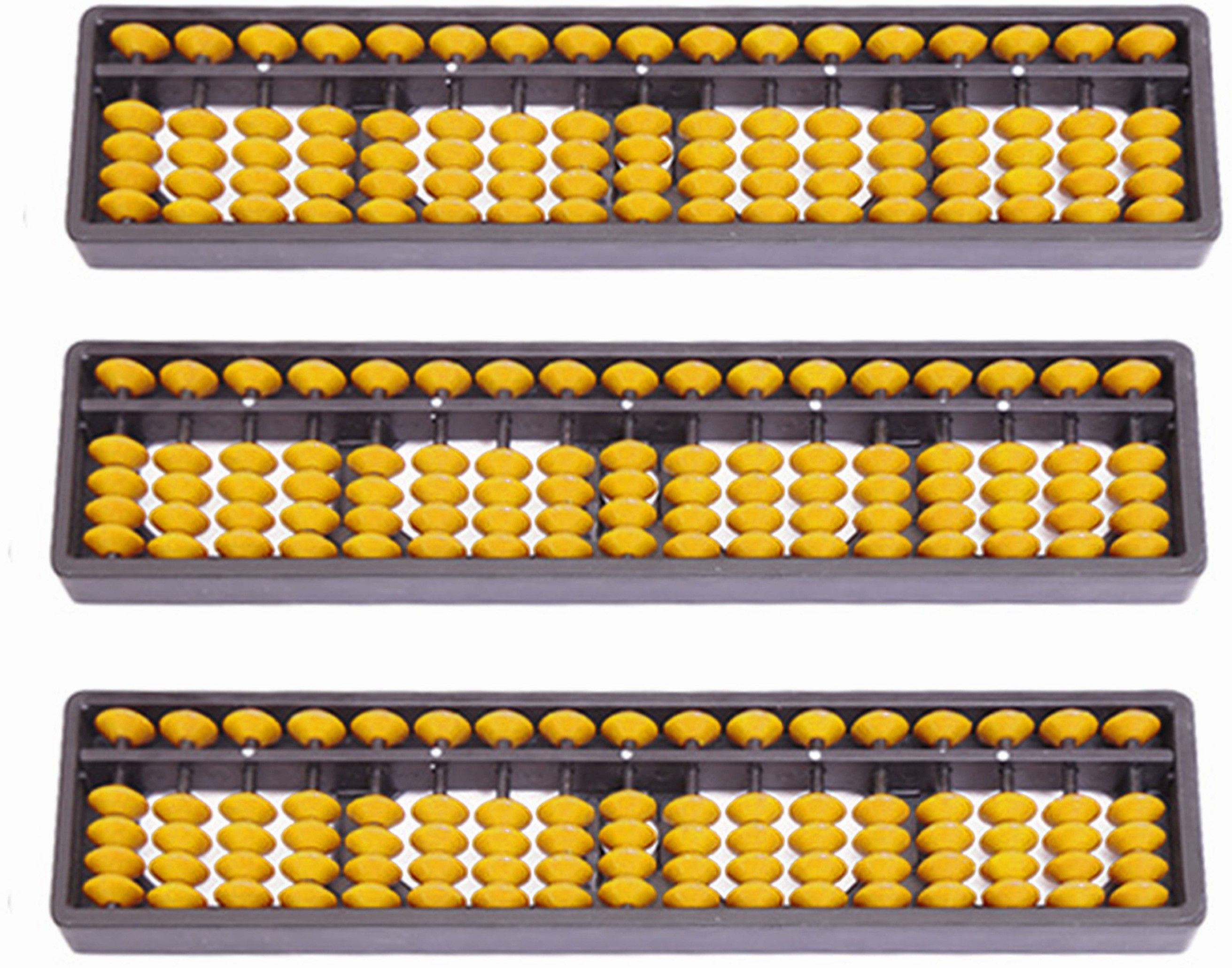 Abacus math learning kit for kids 17 Rod Yellow (Pack of 3)-image-36