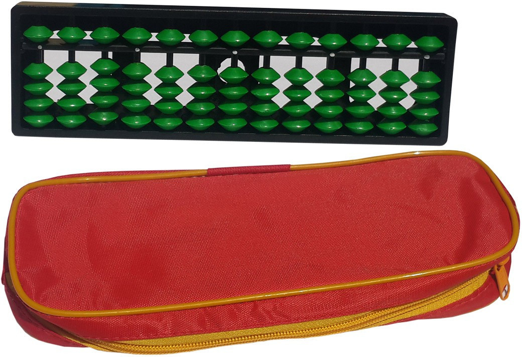 sae fashions 13 ROD GREEN ABACUS KIT WITH POUCH image 1