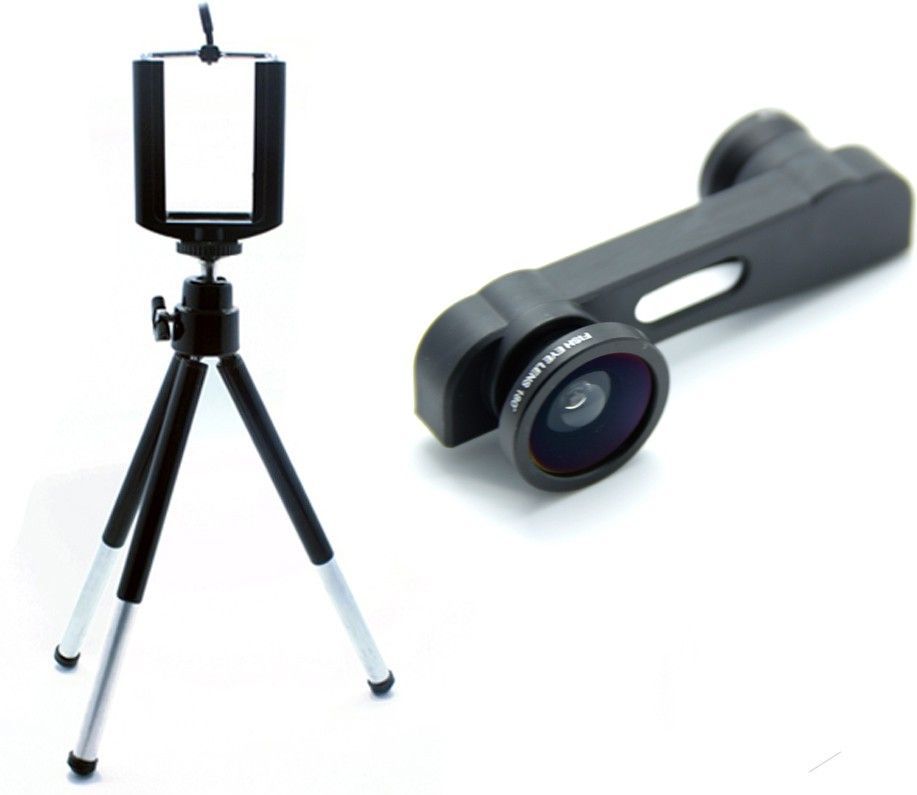 Smiledrive 3IN1 Cap Lens with Mobile Tripod Iphone 6, 6S Mobile Phone Lens