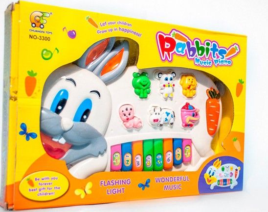 deep Musical Rabbit Piano With Flashing Light Toy Gift For Kids-picture-22