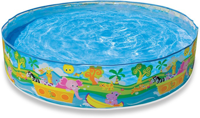 intex Happy Animals Clearview Snap Set Pool Inflatable Swimming Pool image 1