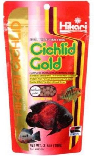 Cichlid Gold Medium (New) Beef, Chicken 0.25 kg Dry Young Fish Food-image-5