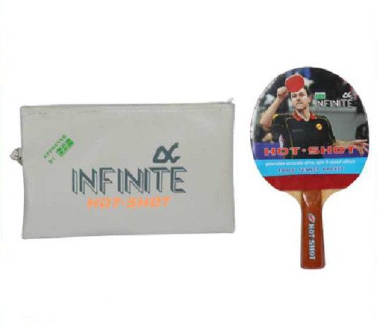 infinite HIGH QUALITY HOT SHOT Red, Black Table Tennis Racquet-picture-12