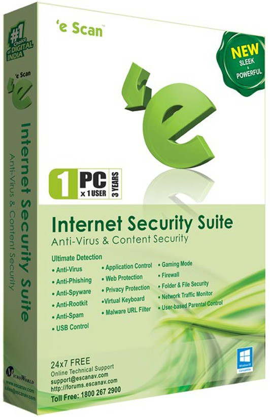 ESCAN Internet Security 1.0 User 3 Years image 1