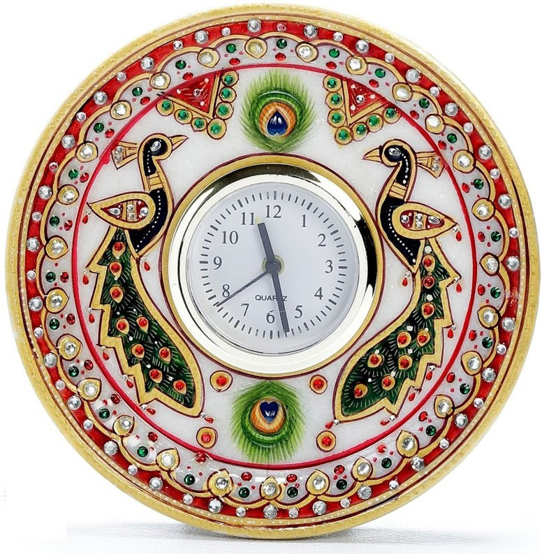 gaura art & crafts Analog Multicolor Clock image 1