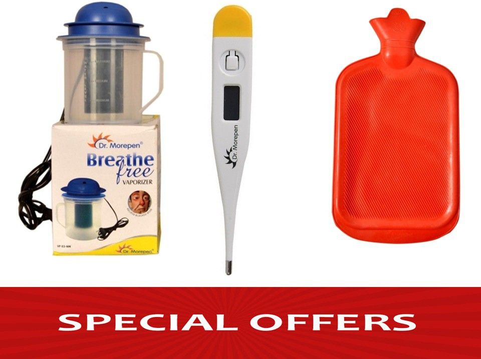 Dr. Morepen Dr Morepen Steamer+Thermometer+ Hot Water Bag Vaporizer
