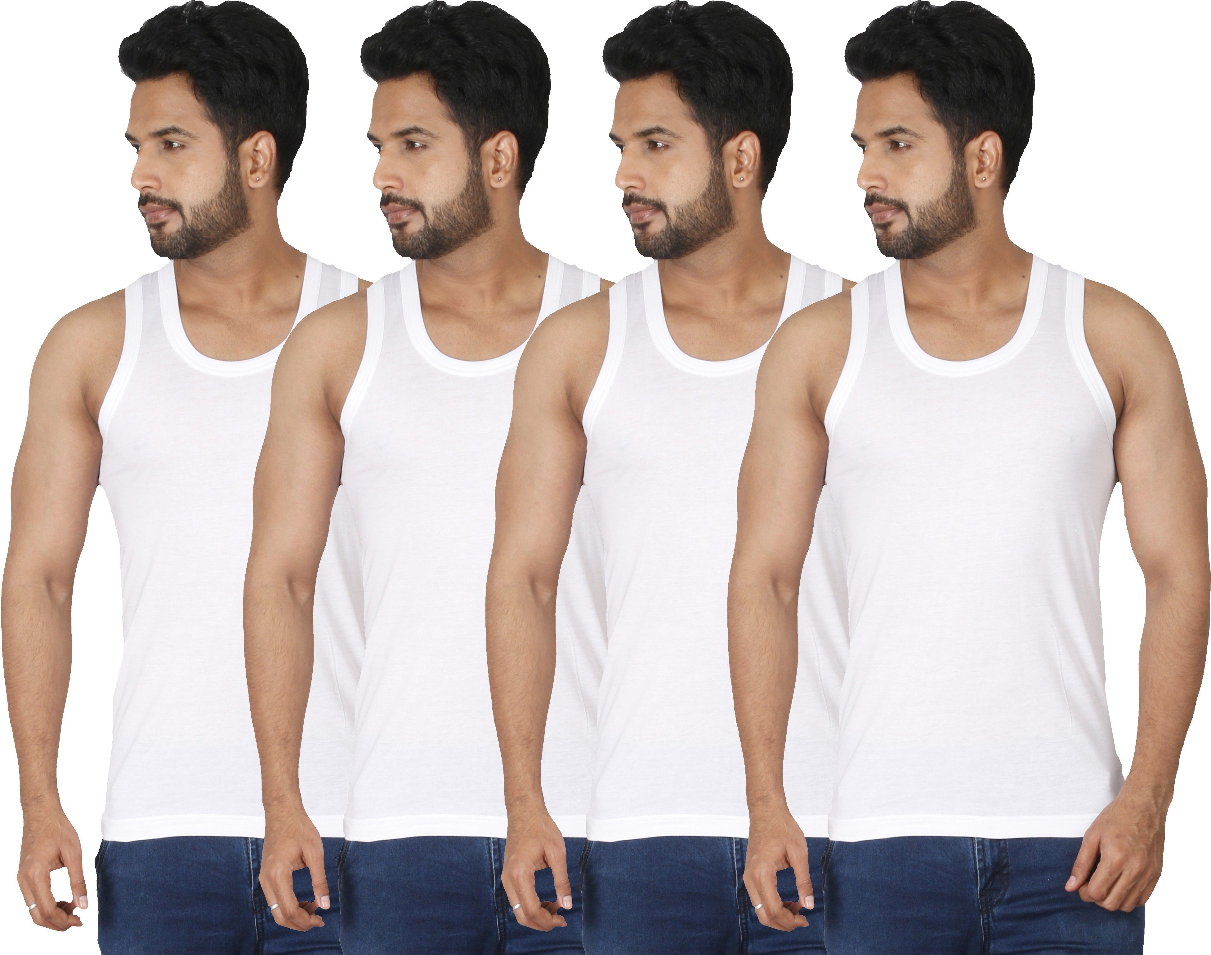 macho Pack of 4 Fine Men Vest-picture-20