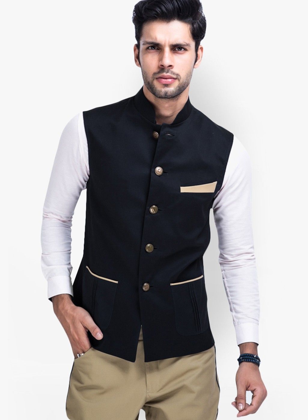 jihuzur Solid Men Waistcoat-picture-11