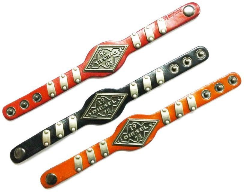 J.V.DISEL MULTICOLOR FAUX LEATHER BRACELET Men Wrist Band