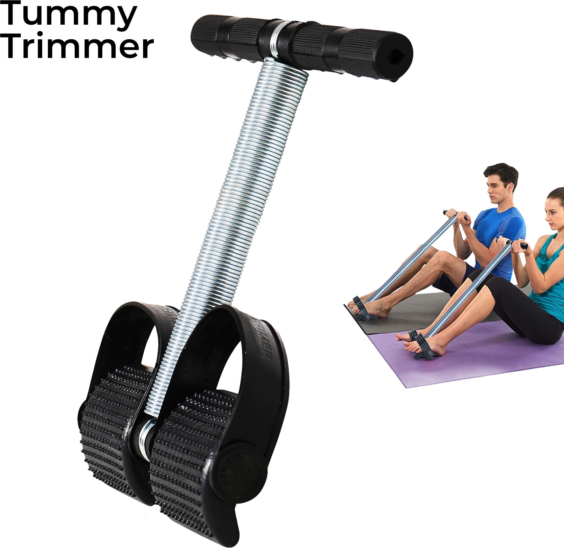 Single_Spring_Tummy_Trimmer Ab Exerciser (Black) Ab Exerciser-image-35