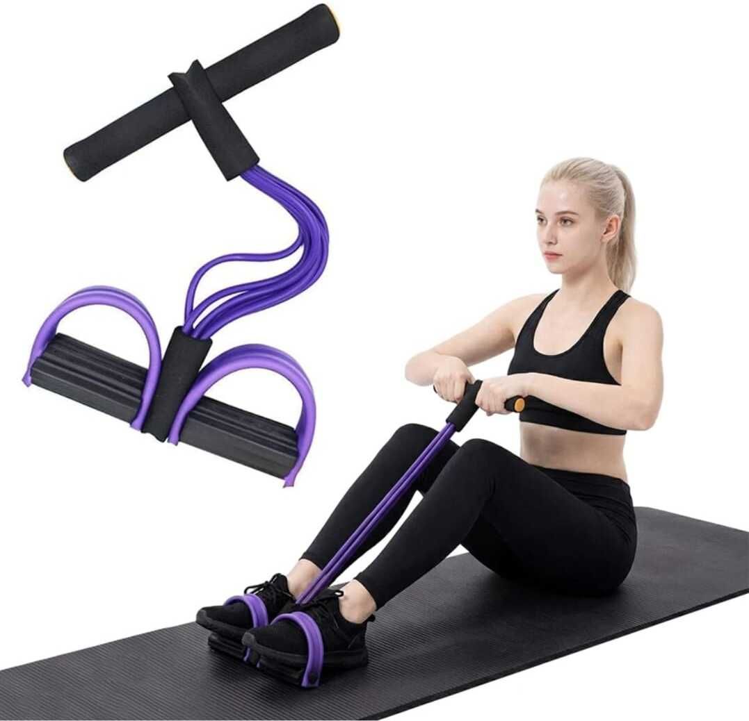 surya choyal Tummy Trimmer Resistance Exercise Band with Foot Pedal Ab Exerciser-picture-12